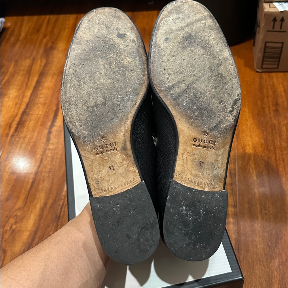 Gucci Black Leather Men's Loafers - Picture 5 of 7